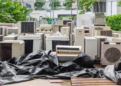 Climatiseur usagé destiné au recyclage et à la valorisation