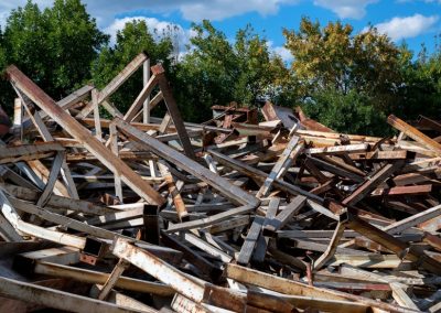 chantier démolition ferraille