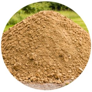 Terre argileuse ou sableuse à évacuer