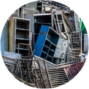 Mobilier métallique acceptées en benne ferraille