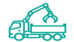 Collecte avec un camion grappin
